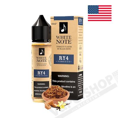 White Note RY4 Tobacco 60ml (RY4、タバコ、ニコチン入り)