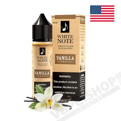 White Note Vanilla Tobacco 60ml (バニラ、タバコ、ニコチン入り)