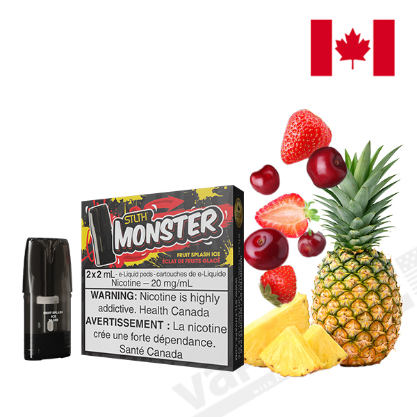 【STLTH Monster】 Pod Pack - フルーツスプラッシュアイス 20mg 2ml×2