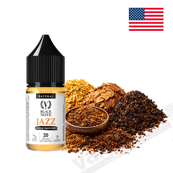 Black Note V Salt Nic JAZZ American Tobacco Blend 30ml