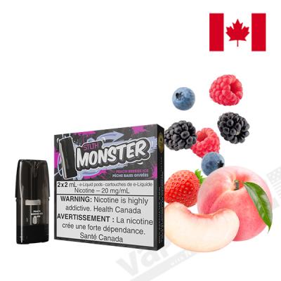 【STLTH Monster】 Pod Pack - ピーチベリーアイス 20mg 2ml×2