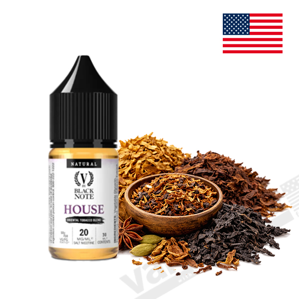 Black Note V Salt Nic House Oriental Tobacco 30ml