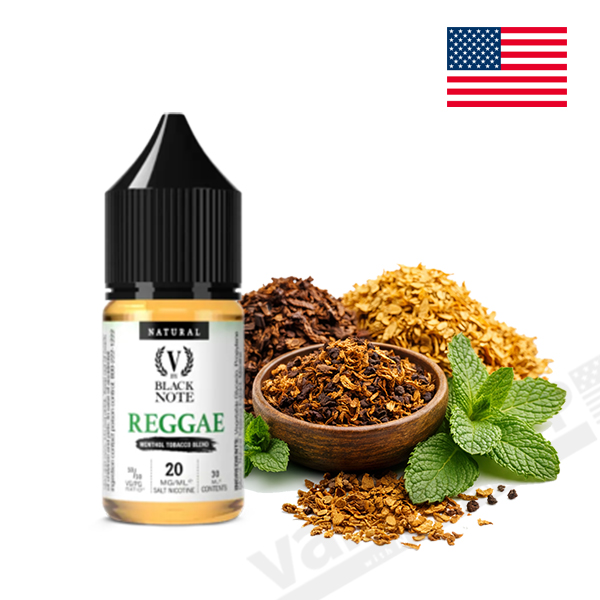 Black Note V Salt Nic Reggae Menthol Tobacco Blend 30ml