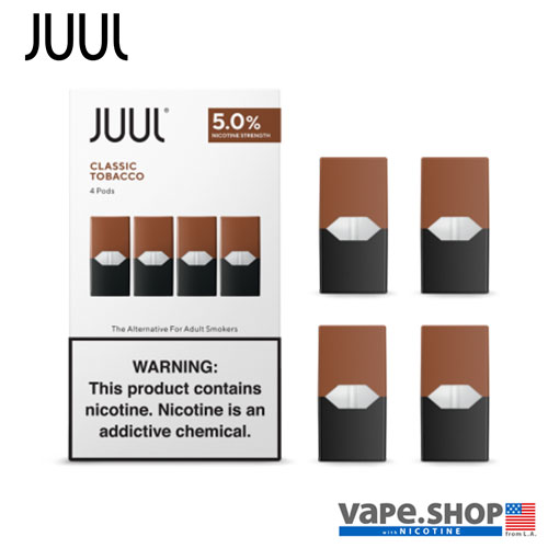JUUL(ジュール) PODS Classic Tobacco クラシックタバコ 50mg