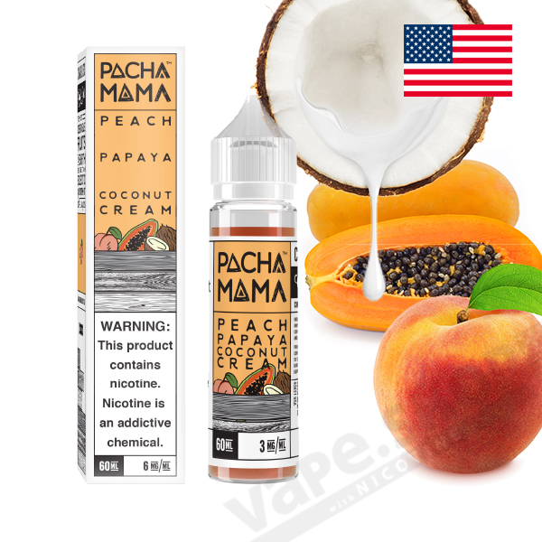 【PACHAMAMA】Peach Papaya Coconut Cream(ピーチ・パパイヤ・ココナッツ)60ml