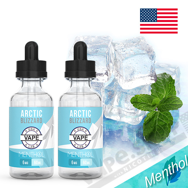 USA VAPE LAB MENTHOL】Arctic Blizzard(メンソール)60ml｜ニコチン 